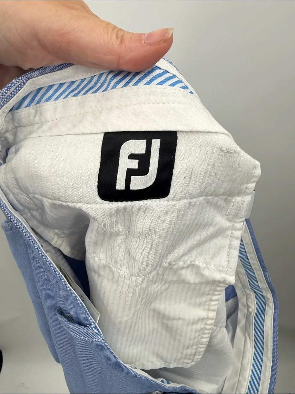 FootJoy FJ Men's Light Blue Lightweight Golf Shorts Size 36